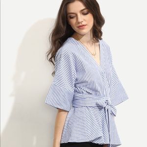 Kimono Waist Tie Top